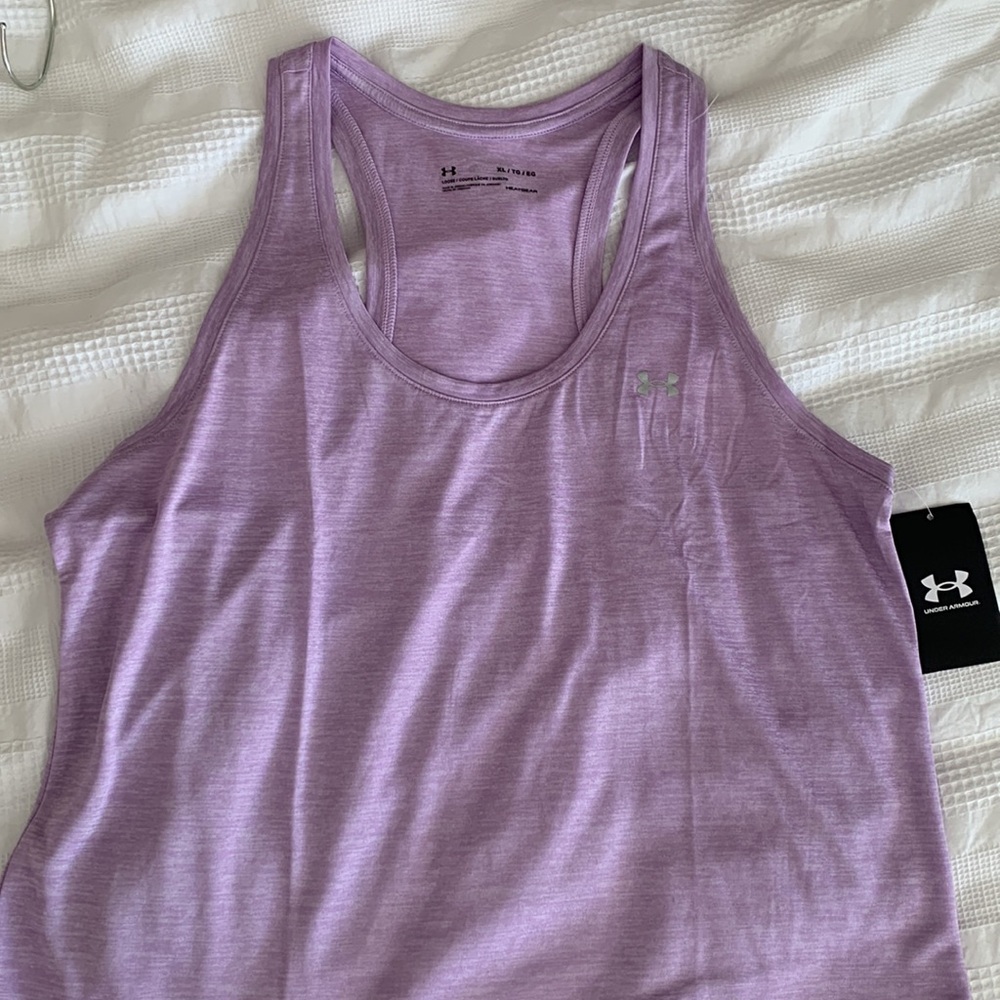 UA Heathered Lilac Purple Tank, Woman’s XL